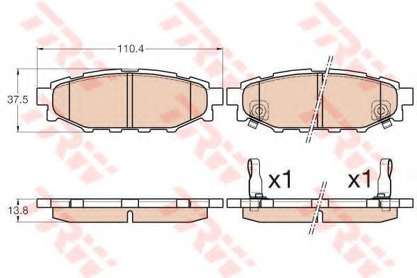 Комплект тормозных колодок, дисковый тормоз