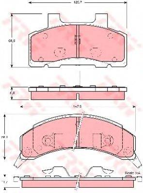 Комплект тормозных колодок, дисковый тормоз