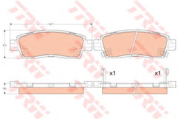 Комплект тормозных колодок, дисковый тормоз
