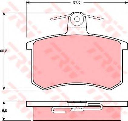 Комплект тормозных колодок, дисковый тормоз
