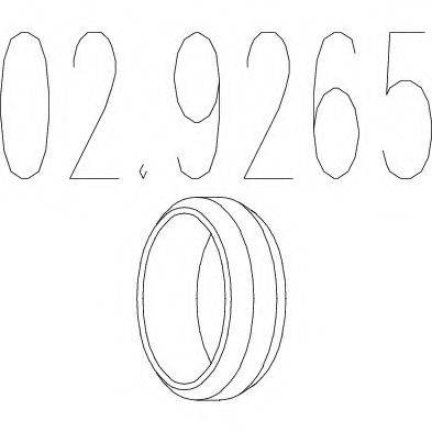 Уплотнительное кольцо, труба выхлопного газа