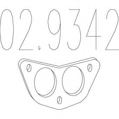 Прокладка, труба выхлопного газа