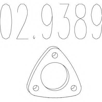 Прокладка, труба выхлопного газа