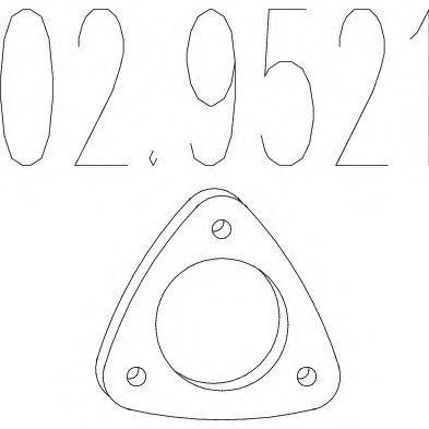 Прокладка, труба выхлопного газа