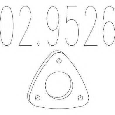 Прокладка, труба выхлопного газа