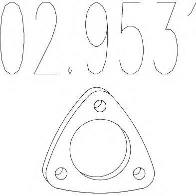 Прокладка, труба выхлопного газа