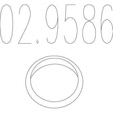 Прокладка, труба выхлопного газа