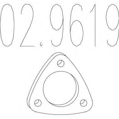 Прокладка, труба выхлопного газа