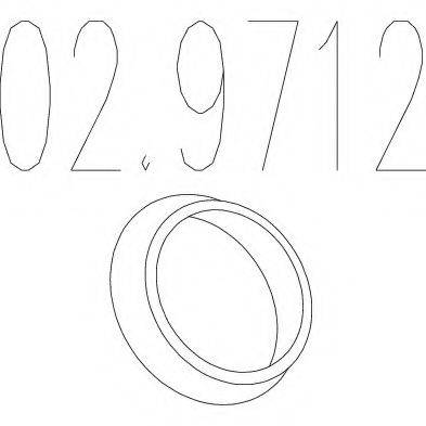 Прокладка, труба выхлопного газа