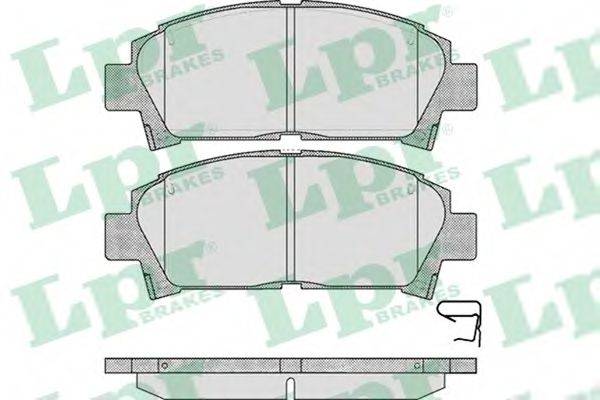 Комплект тормозных колодок, дисковый тормоз
