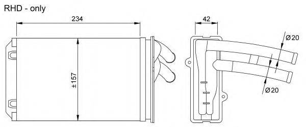 Теплообменник, отопление салона