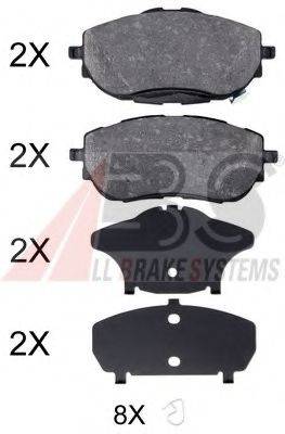 Комплект тормозных колодок, дисковый тормоз