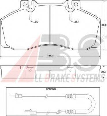 Комплект тормозных колодок, дисковый тормоз