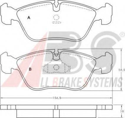 Комплект тормозных колодок, дисковый тормоз