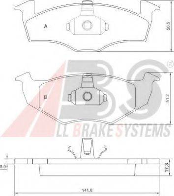 Комплект тормозных колодок, дисковый тормоз