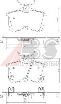 Комплект тормозных колодок, дисковый тормоз