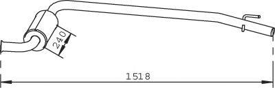 Предглушитель выхлопных газов