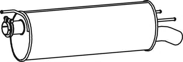 Глушитель выхлопных газов конечный