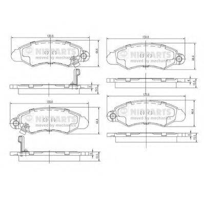 Комплект тормозных колодок, дисковый тормоз