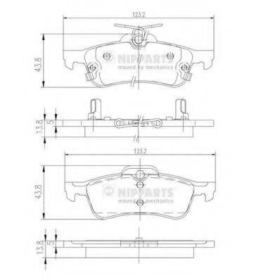 Комплект тормозных колодок, дисковый тормоз