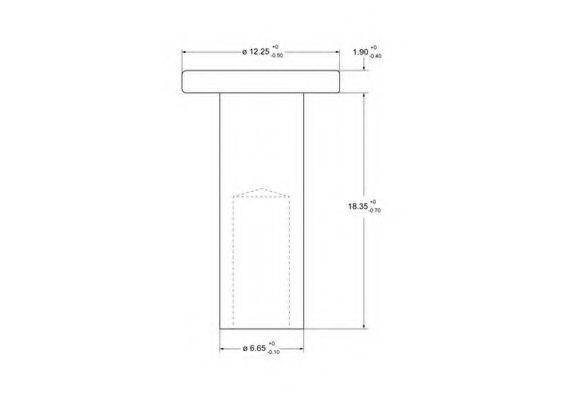 Заклепка, накладки барабанного тормоза