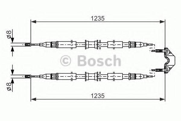 Трос, стояночная тормозная система