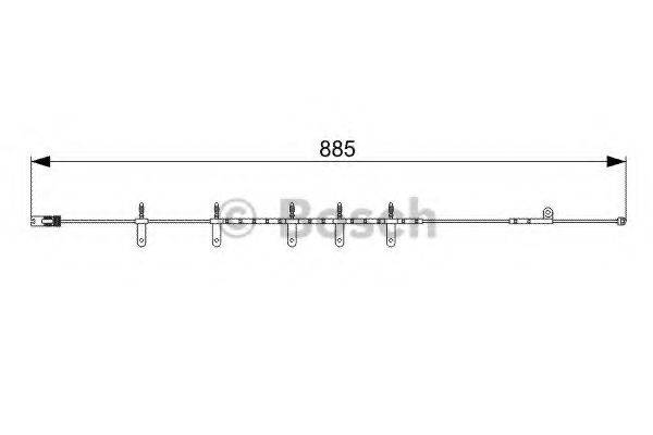 Сигнализатор, износ тормозных колодок