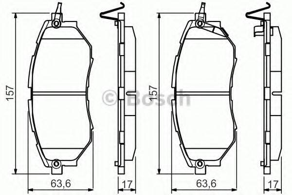 Комплект тормозных колодок, дисковый тормоз
