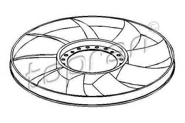 Крыльчатка вентилятора, охлаждение двигателя