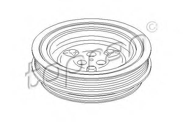 Ременный шкив, коленчатый вал