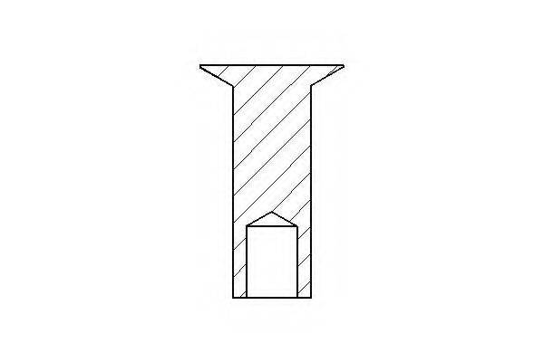 Заклепка, накладки барабанного тормоза