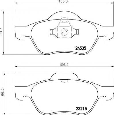 Комплект тормозных колодок, дисковый тормоз