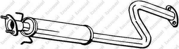 Средний глушитель выхлопных газов