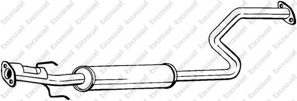 Средний глушитель выхлопных газов