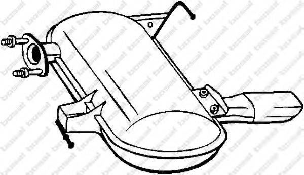 Глушитель выхлопных газов конечный