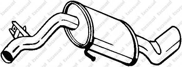 Глушитель выхлопных газов конечный