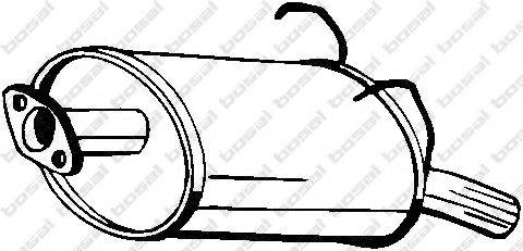 Глушитель выхлопных газов конечный