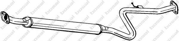 Средний глушитель выхлопных газов