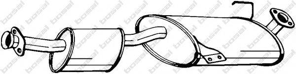 Средний глушитель выхлопных газов