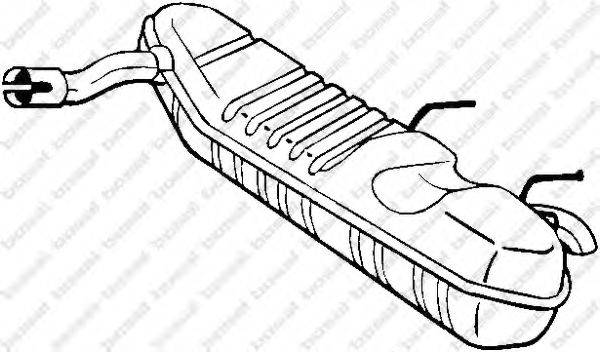 Глушитель выхлопных газов конечный