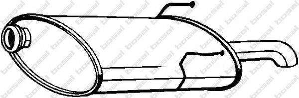 Глушитель выхлопных газов конечный