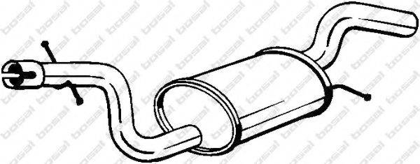 Средний глушитель выхлопных газов