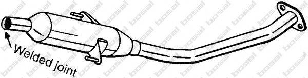 Средний глушитель выхлопных газов