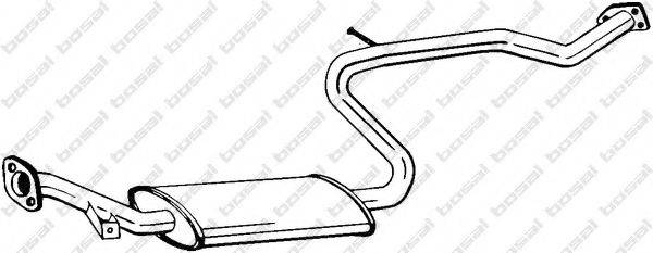 Средний глушитель выхлопных газов