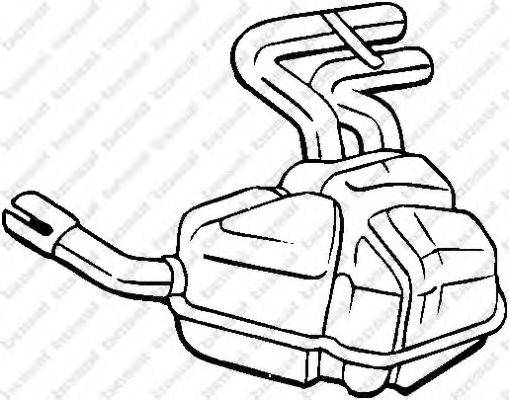 Глушитель выхлопных газов конечный