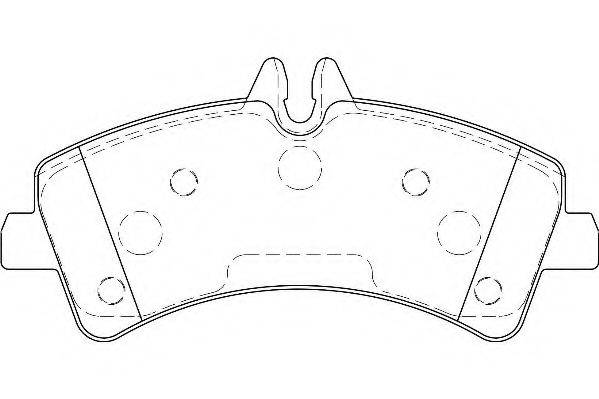 Комплект тормозных колодок, дисковый тормоз