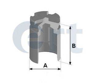 Поршень, корпус скобы тормоза