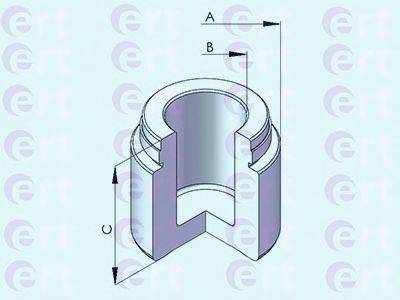 Поршень, корпус скобы тормоза