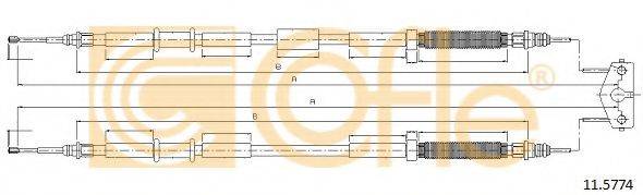 Трос, стояночная тормозная система
