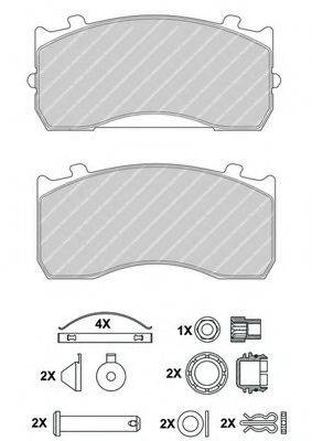 Комплект тормозных колодок, дисковый тормоз